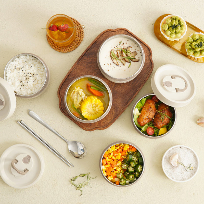 Izolowany wielowarstwowy termiczny lunchbox na gorące posiłki