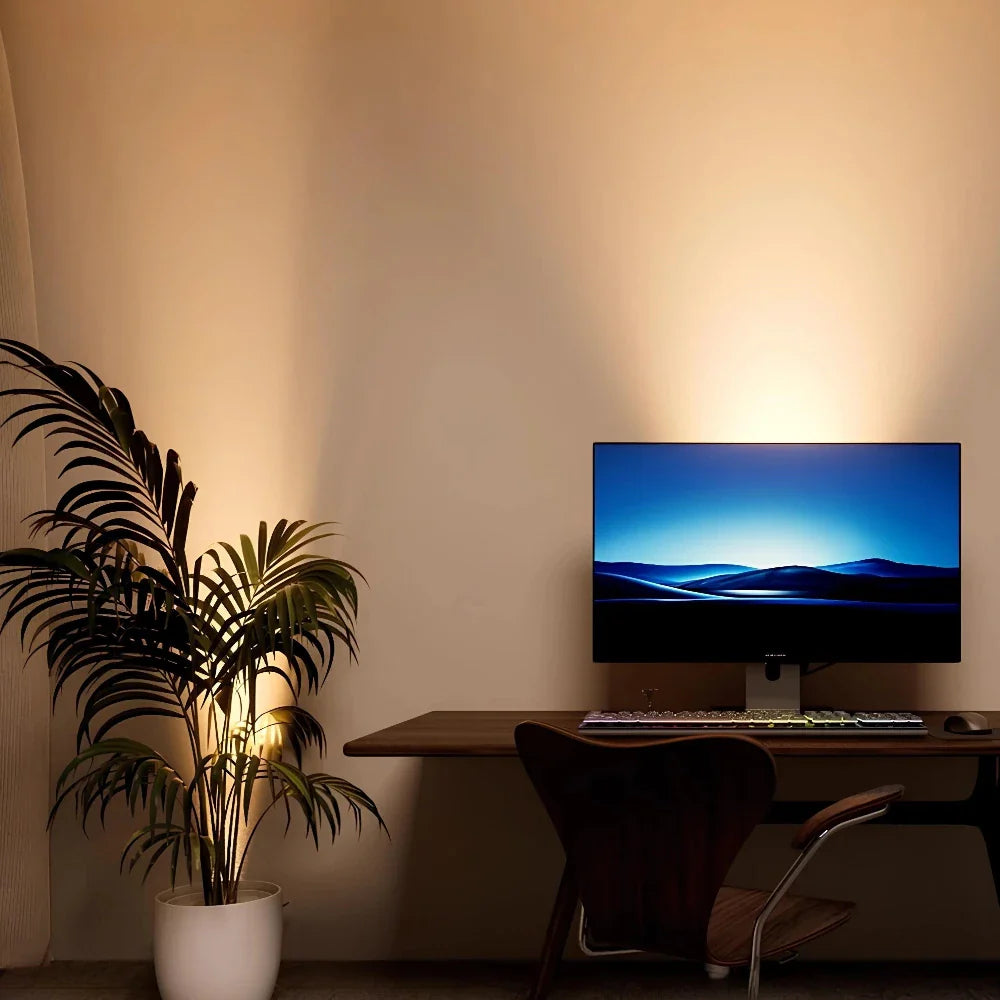 Lampada da parete wireless regolabile con punto luce e telecomando