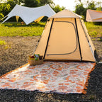 Elegancki Rustykalny Kwiatowy Koc Boho