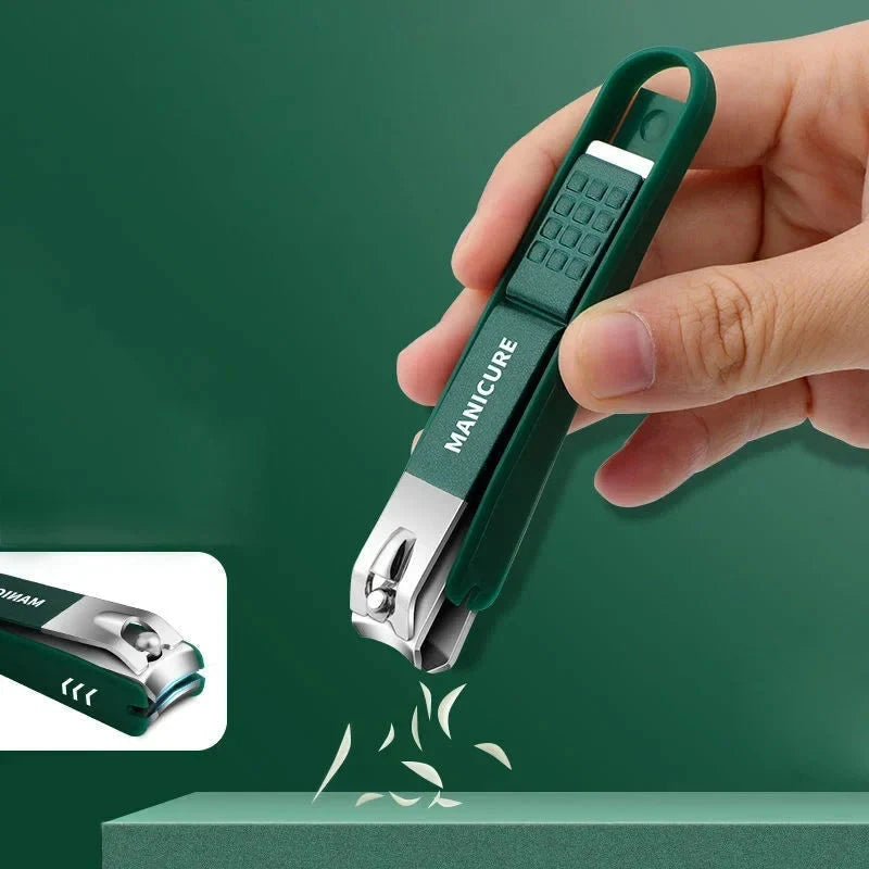 Toenail Clipper Set with Stainless Steel Blades Metal File and Storage Case - Image 2