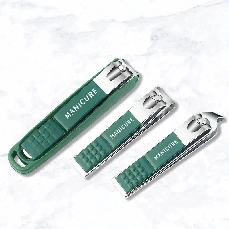 Toenail Clipper Set with Stainless Steel Blades Metal File and Storage Case - Image 6