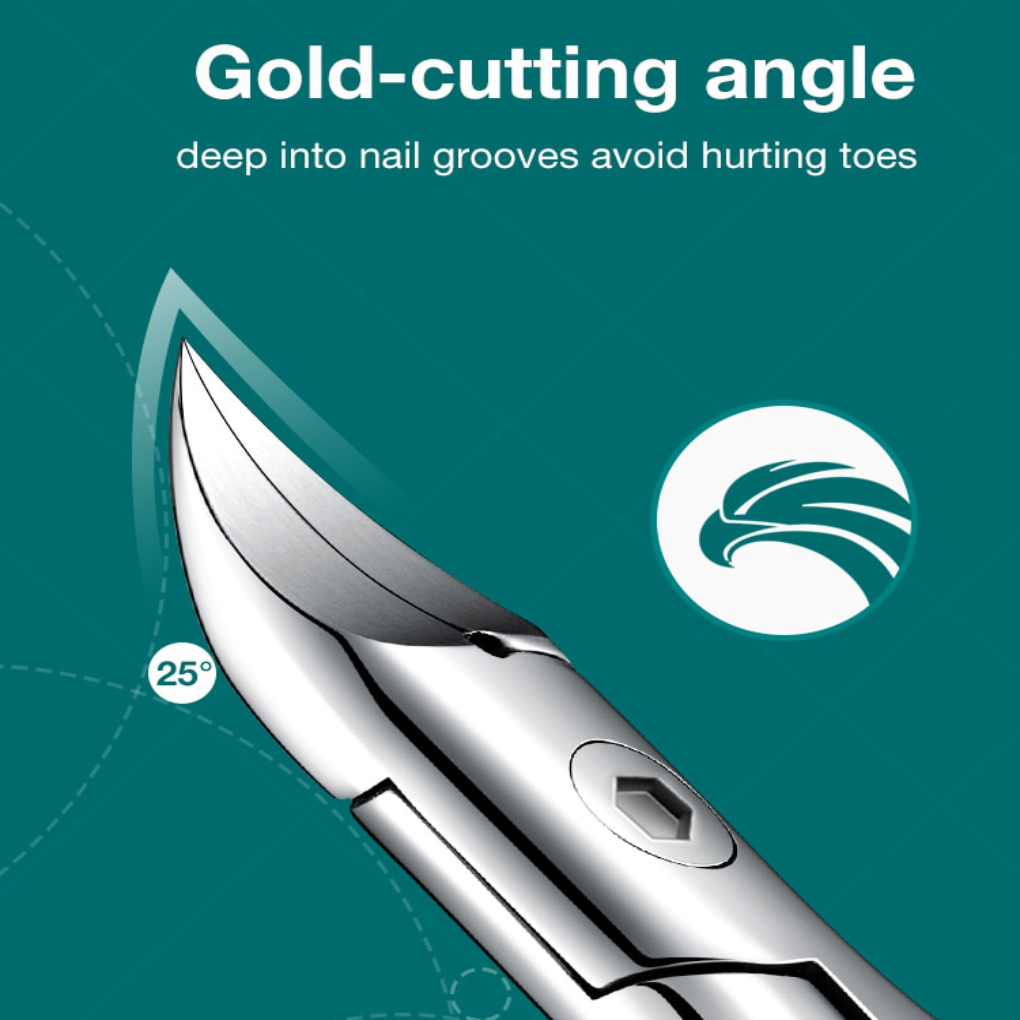 Toenail Clippers for Seniors with Heavy Duty Curved Blades for Thick Ingrown Nails - Image 1