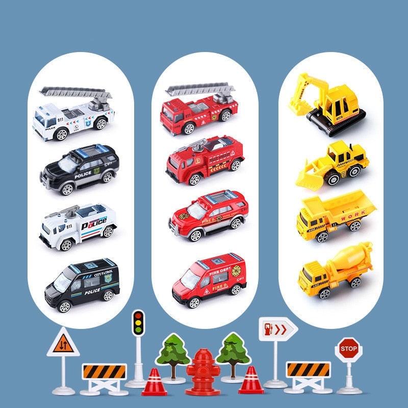 Toy Airplane Playset with Lights, Sounds, Mini Vehicles and Ramps - Image 7