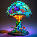 Fantasy Decorative Table Lamp Warm Stained Glass Style Light