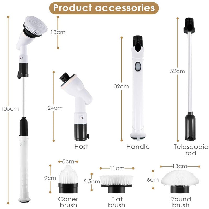 Wszechstronny Elektryczna Szczotka Obrotowa do Podłóg - Wydajny odkurzacz turbo