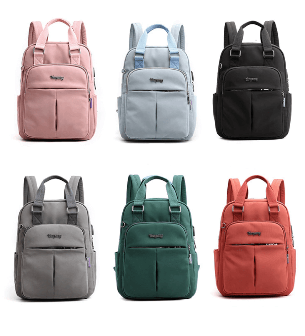 Nowoczesny plecak z ładowania USB i zabezpieczeniem antykradzieżowym