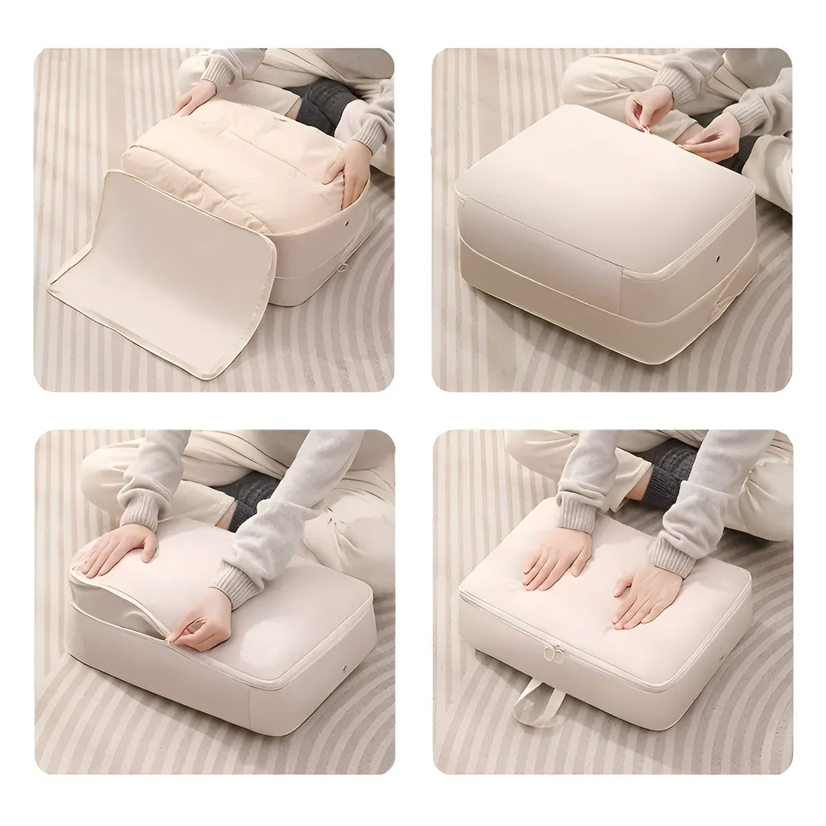 Vacuum Storage Bag with Space Saving Compression for Clothes and Bedding - Image 6