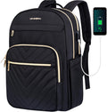 Sac à dos moderne imperméable pour ordinateur portable avec recharge USB, 15.6 pouces