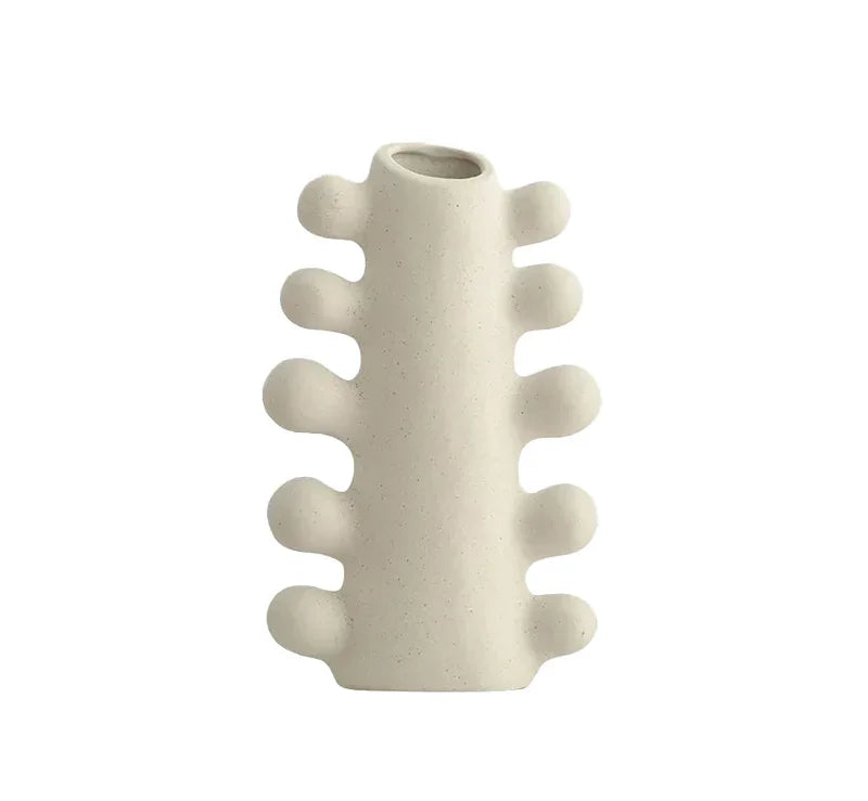 Vaso decorativo scolpito – decorazione moderna per tavolo