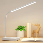 Lampe de bureau LED USB compacte, flexible et économe en énergie, rechargeable