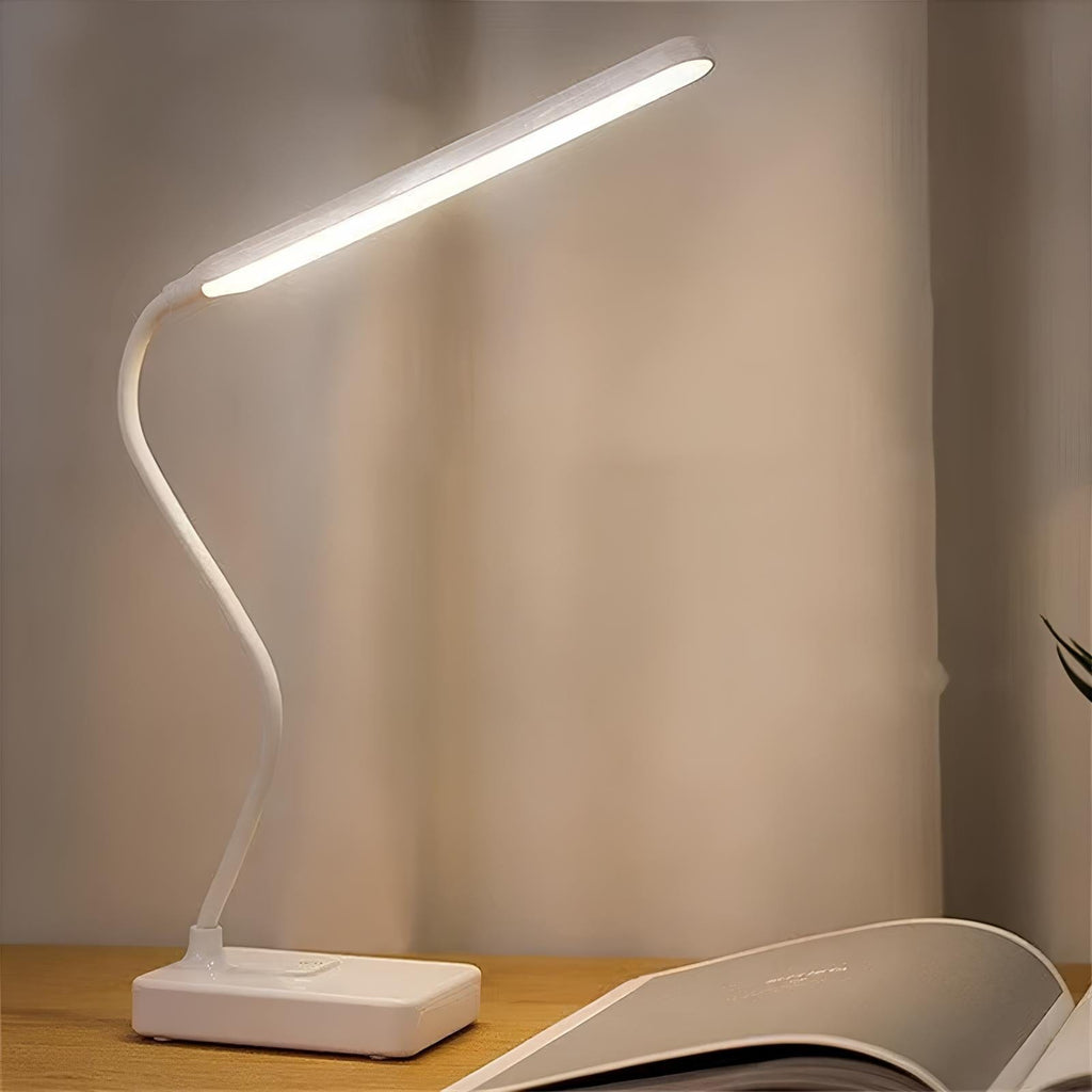 Lampe de bureau LED USB compacte, flexible et économe en énergie, rechargeable