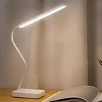 Lampe de bureau LED USB compacte, flexible et économe en énergie, rechargeable