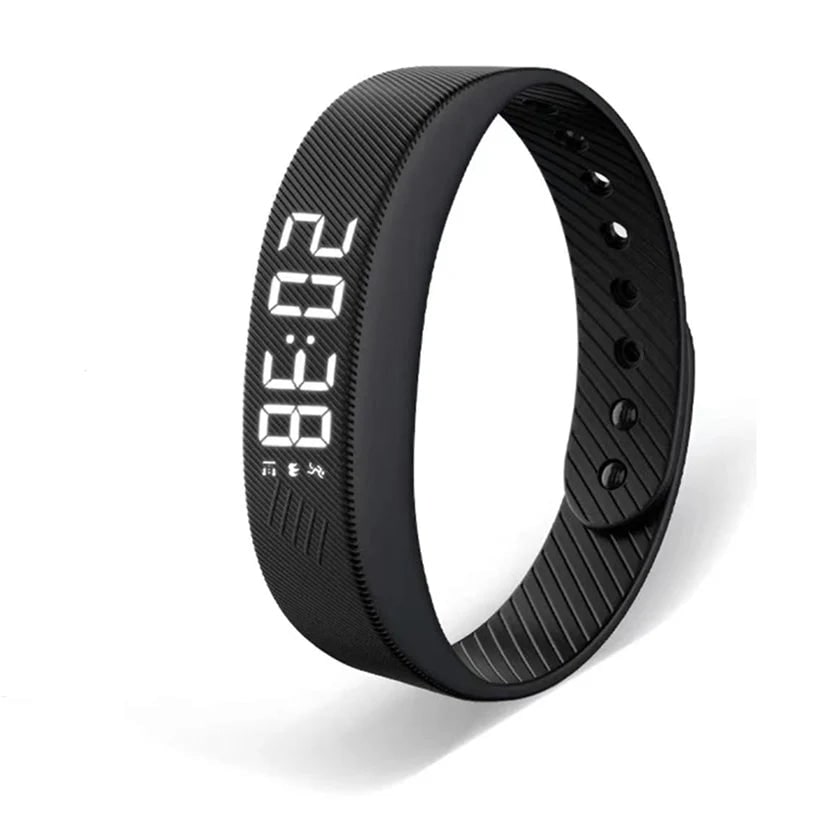 Vibrating Alarm Clock Wristband with Silent LED Display and USB Charging - Image 1