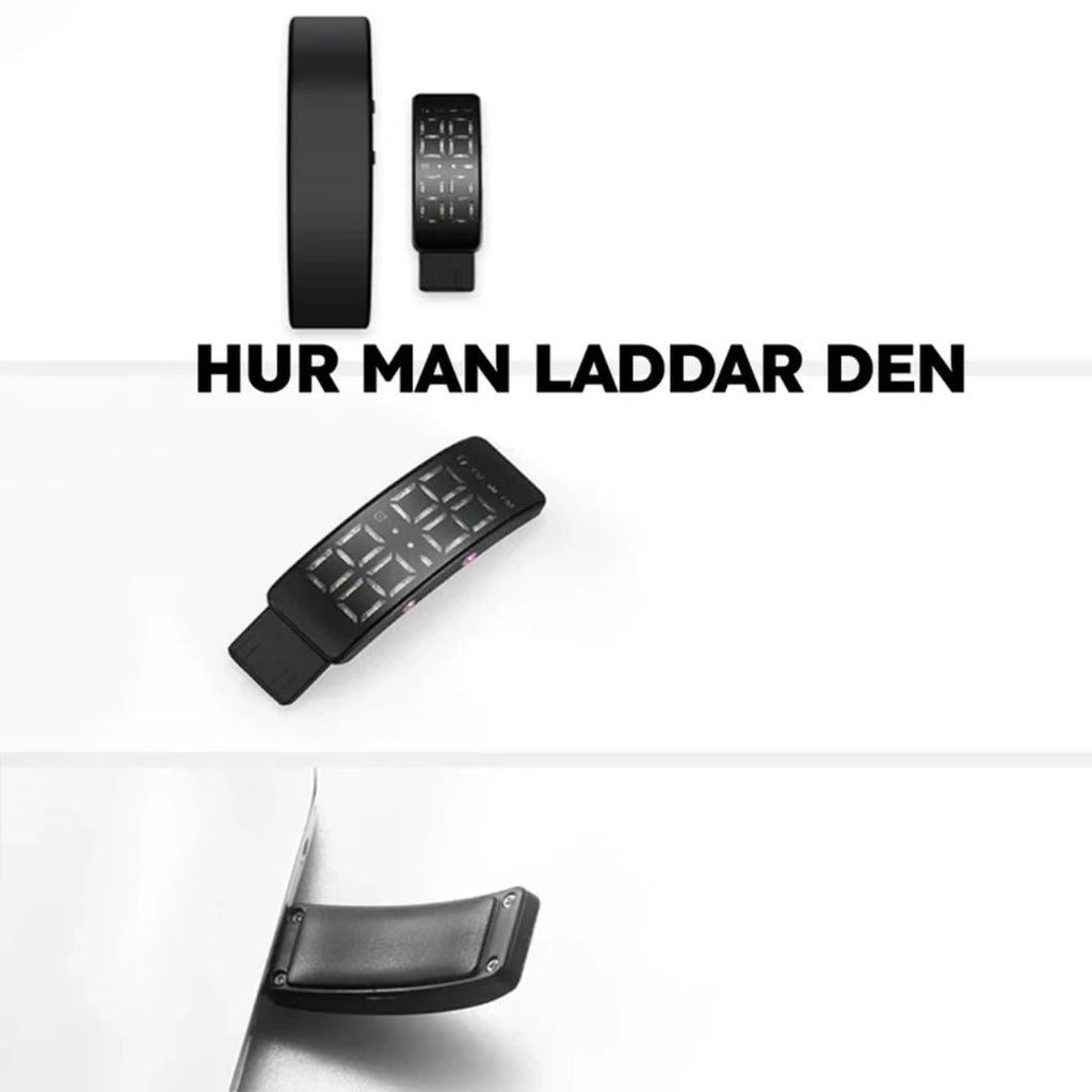 Vibrating Alarm Clock Wristband with Silent LED Display and USB Charging - Image 3