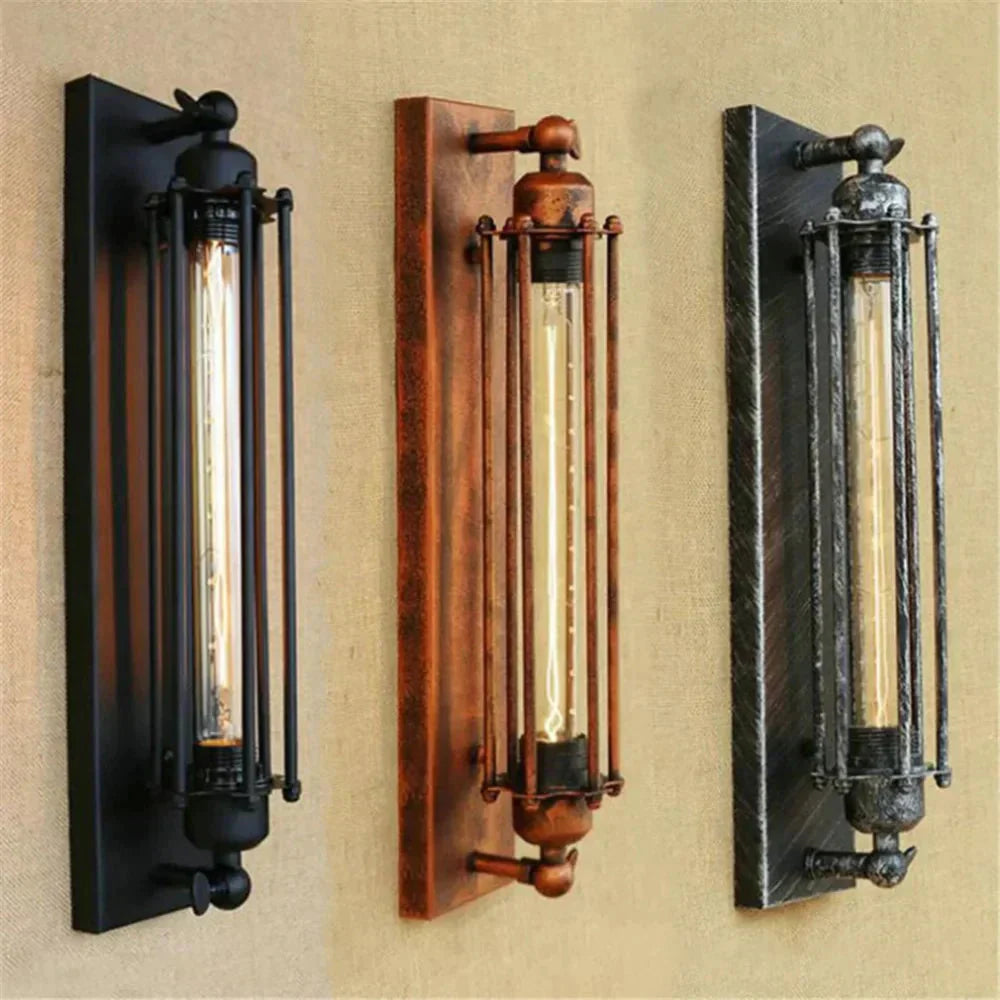 Dekoracyjna przemysłowa lampa ścienna LED z ciepłym światłem