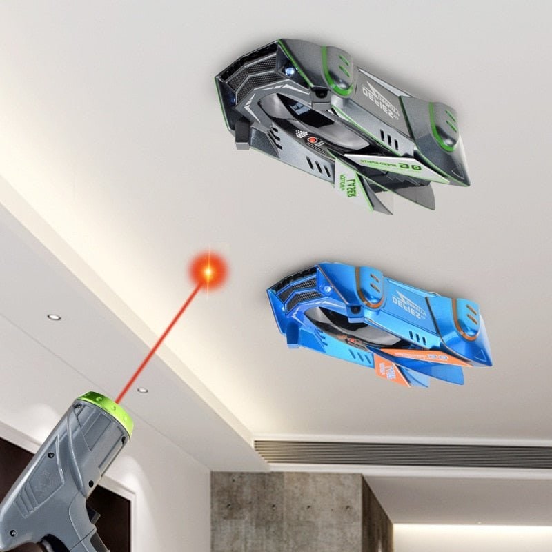 Wall Climbing Rc Car with Laser Pointer Remote Control and USB Rechargeable Suction - Image 12
