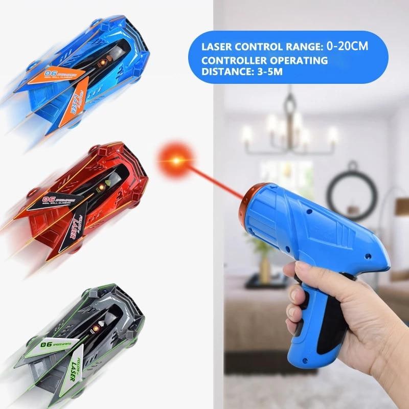 Wall Climbing Rc Car with Laser Pointer Remote Control and USB Rechargeable Suction - Image 15
