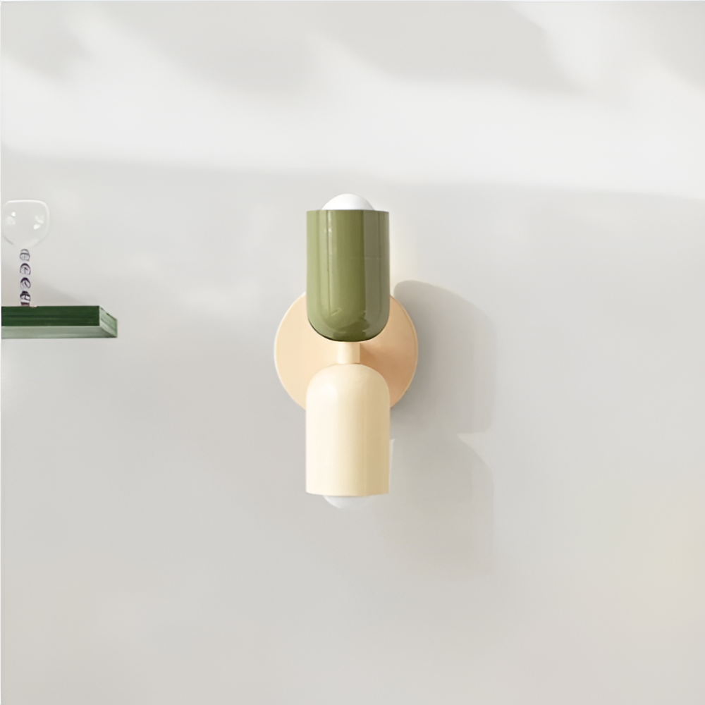 Wall Sconce Lighting with Dual Capsule Shades and Up Down Light - Image 5