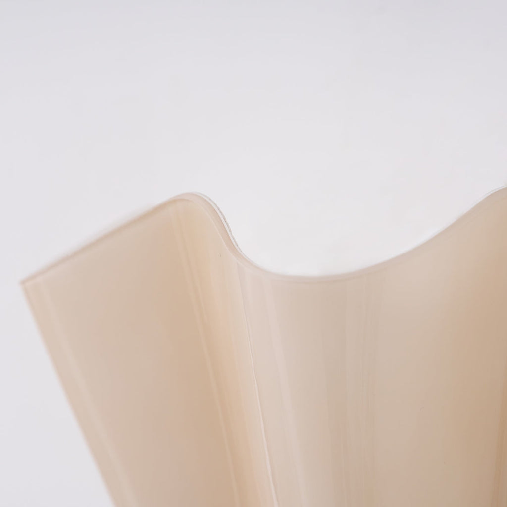 Wall Sconce Lighting with Wavy Glass Handkerchief Shade and Brass Finial - Image 54