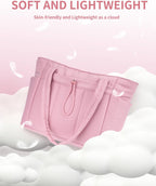 Elegancka tote torba na co dzień z przegrodą na kubek i bezpieczną przegrodą na laptopa