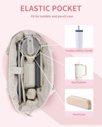 Elegancka tote torba na co dzień z przegrodą na kubek i bezpieczną przegrodą na laptopa