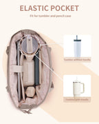 Elegancka tote torba na co dzień z przegrodą na kubek i bezpieczną przegrodą na laptopa