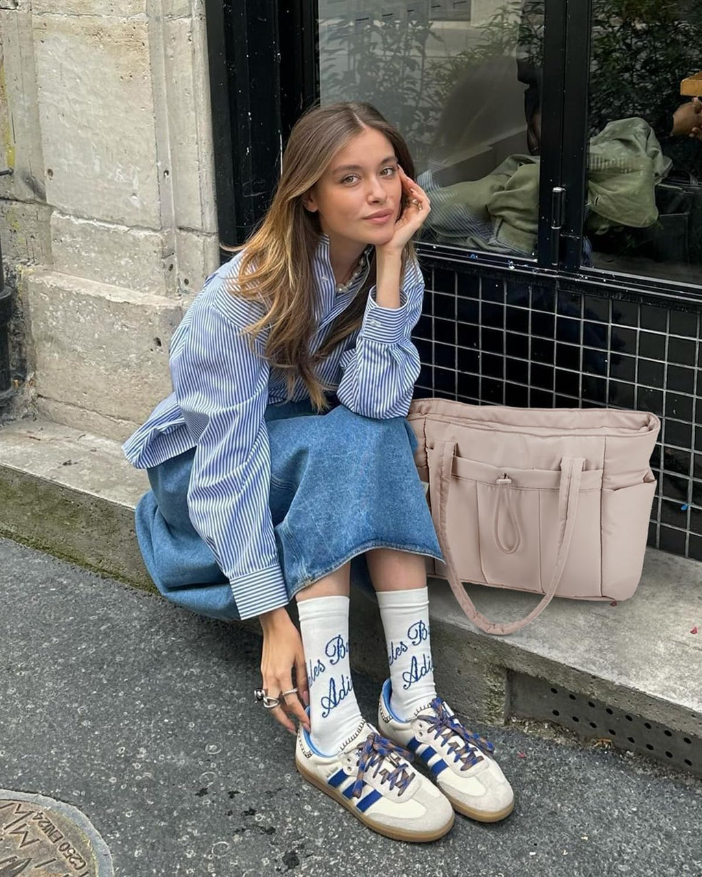 Elegancka tote torba na co dzień z przegrodą na kubek i bezpieczną przegrodą na laptopa