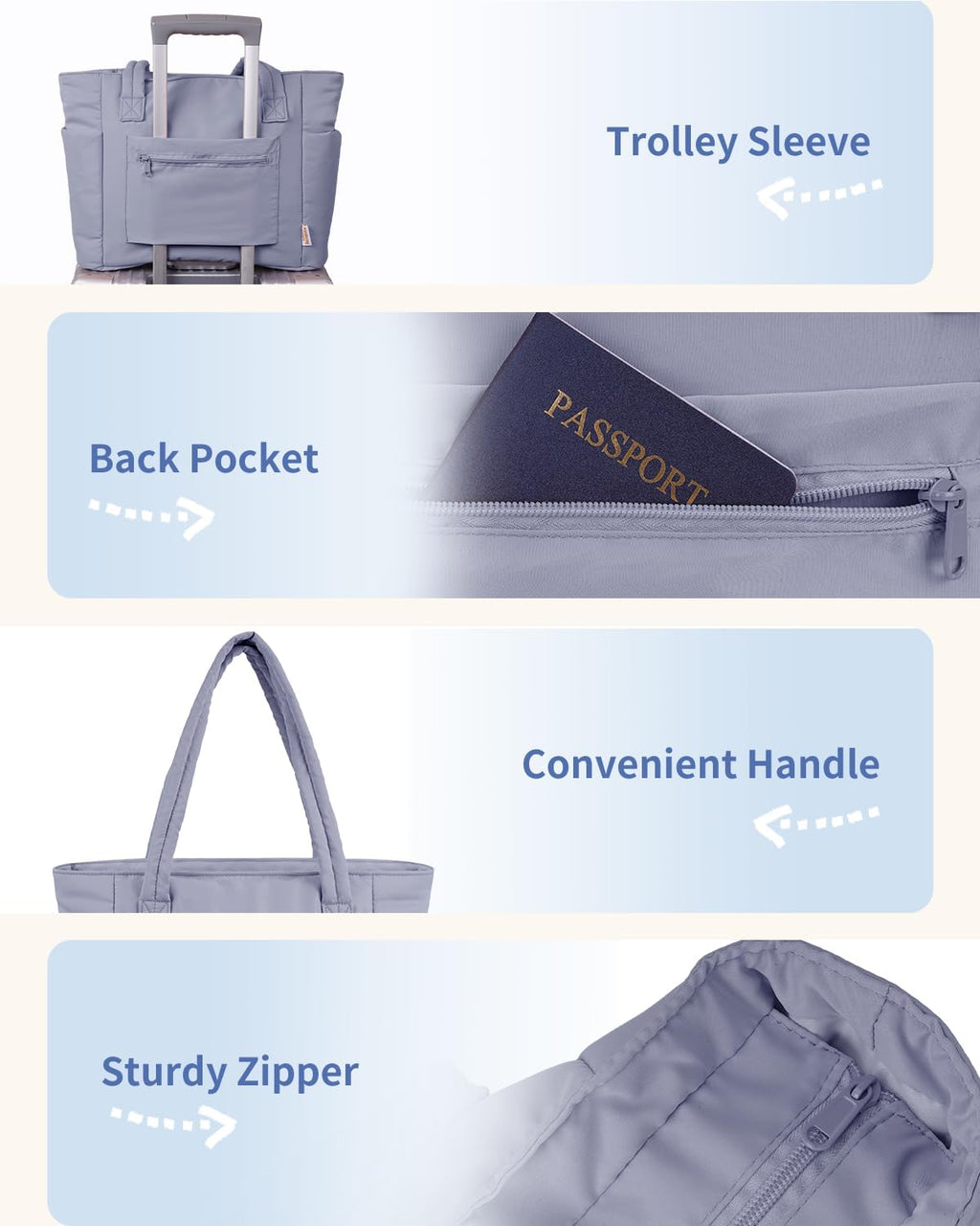 Elegancka tote torba na co dzień z przegrodą na kubek i bezpieczną przegrodą na laptopa