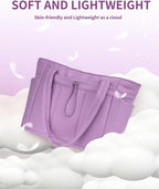 Elegancka tote torba na co dzień z przegrodą na kubek i bezpieczną przegrodą na laptopa