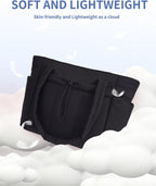 Elegancka tote torba na co dzień z przegrodą na kubek i bezpieczną przegrodą na laptopa