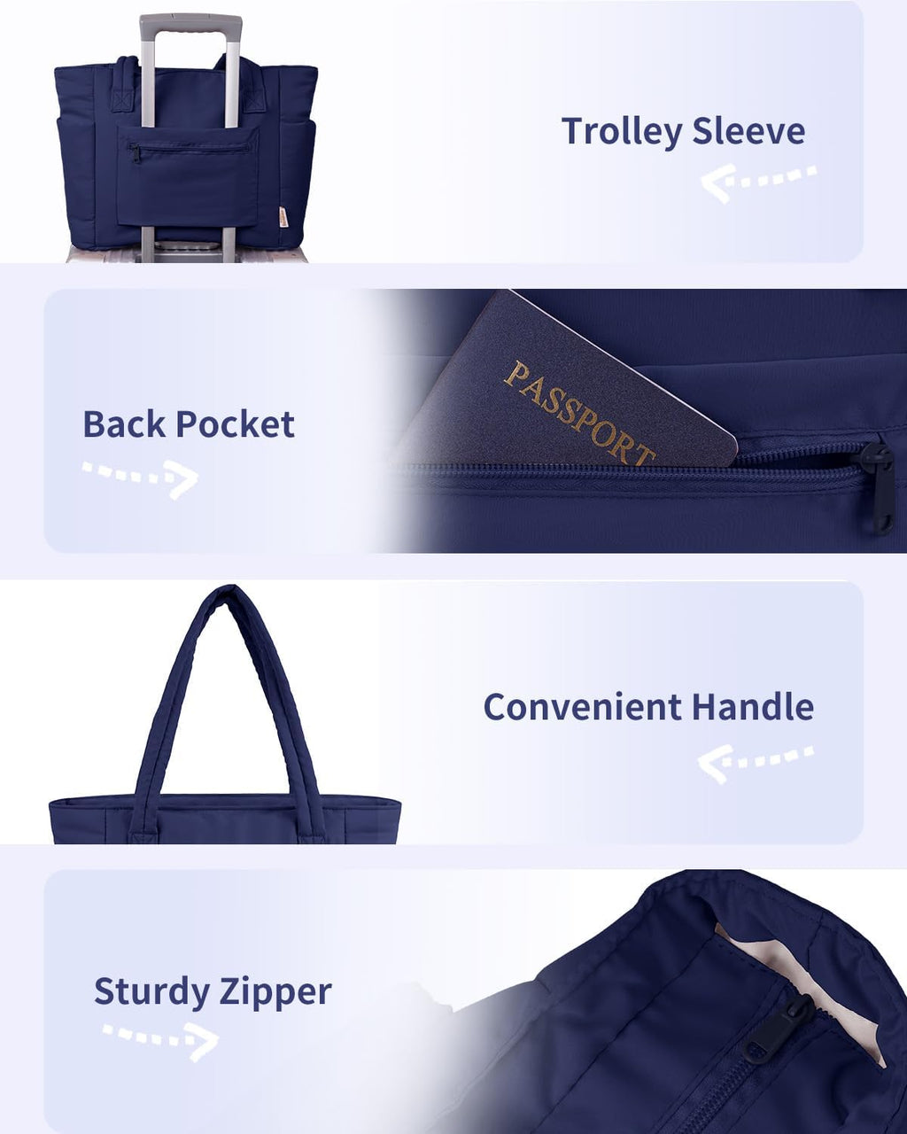 Elegancka tote torba na co dzień z przegrodą na kubek i bezpieczną przegrodą na laptopa