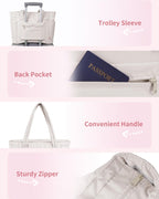 Elegancka tote torba na co dzień z przegrodą na kubek i bezpieczną przegrodą na laptopa