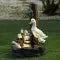 Water Fountain Solar Powered Tabletop with Hand-Painted Animal Figure and LED Lighting - Image 11
