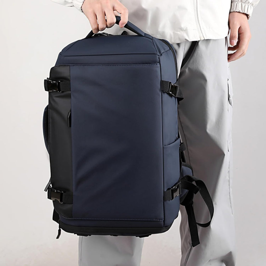 Water-Resistant Travel Laptop Backpack with USB Port and Luggage Strap - Image 1