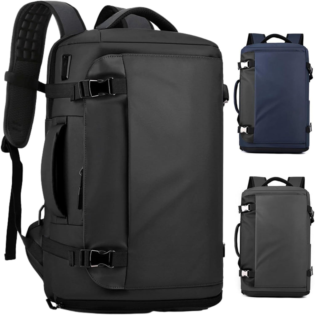 Water-Resistant Travel Laptop Backpack with USB Port and Luggage Strap - Image 4