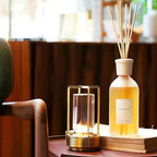 Przenośna kryształowa lampa stołowa o ciepłym blasku