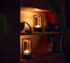 Przenośna kryształowa lampa stołowa o ciepłym blasku