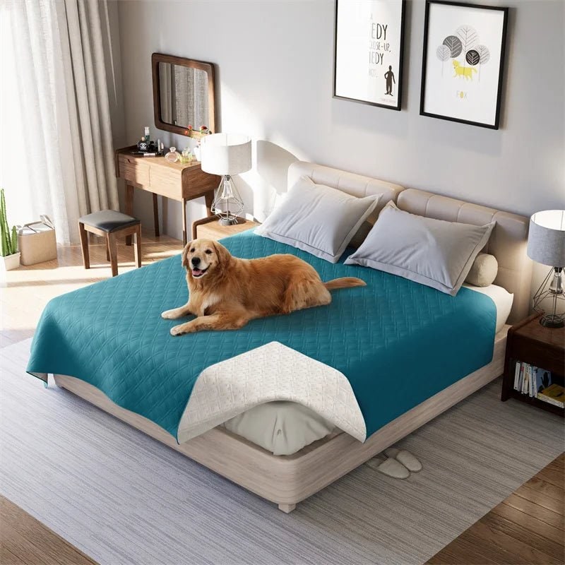 Waterproof Blanket for Bed with Quilted Pet Couch Protector and Non-Slip Backing - Image 3