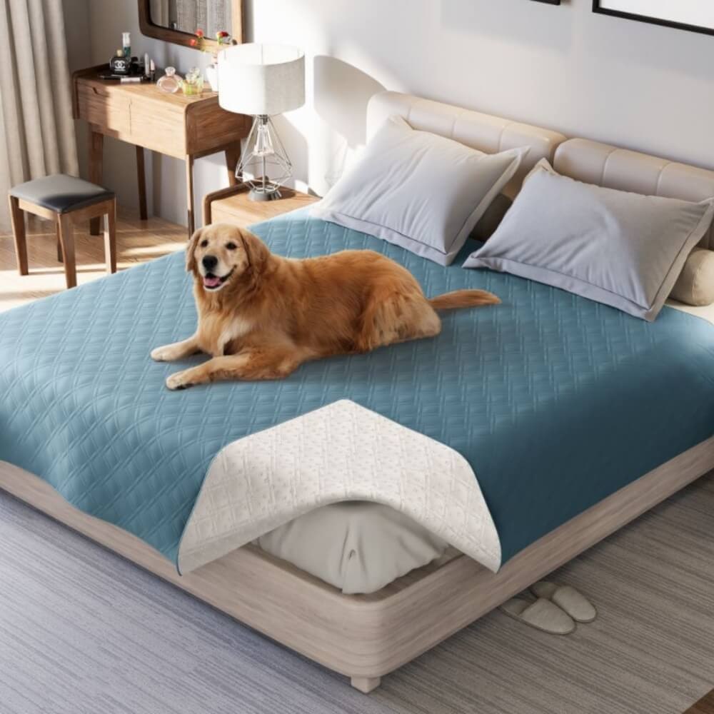 Waterproof Blanket for Bed with Quilted Pet Couch Protector and Non-Slip Backing - Image 4