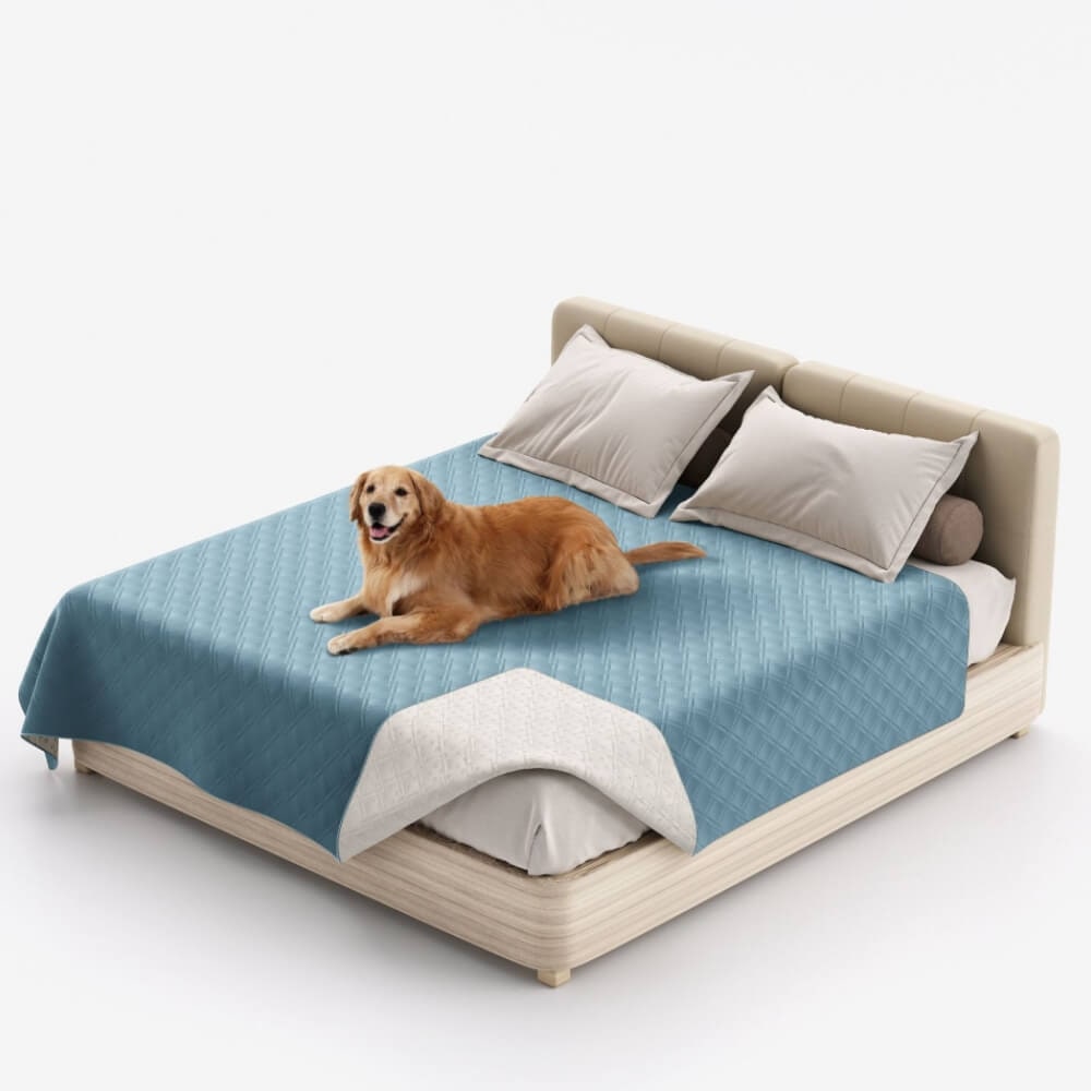Waterproof Blanket for Bed with Quilted Pet Couch Protector and Non-Slip Backing - Image 8