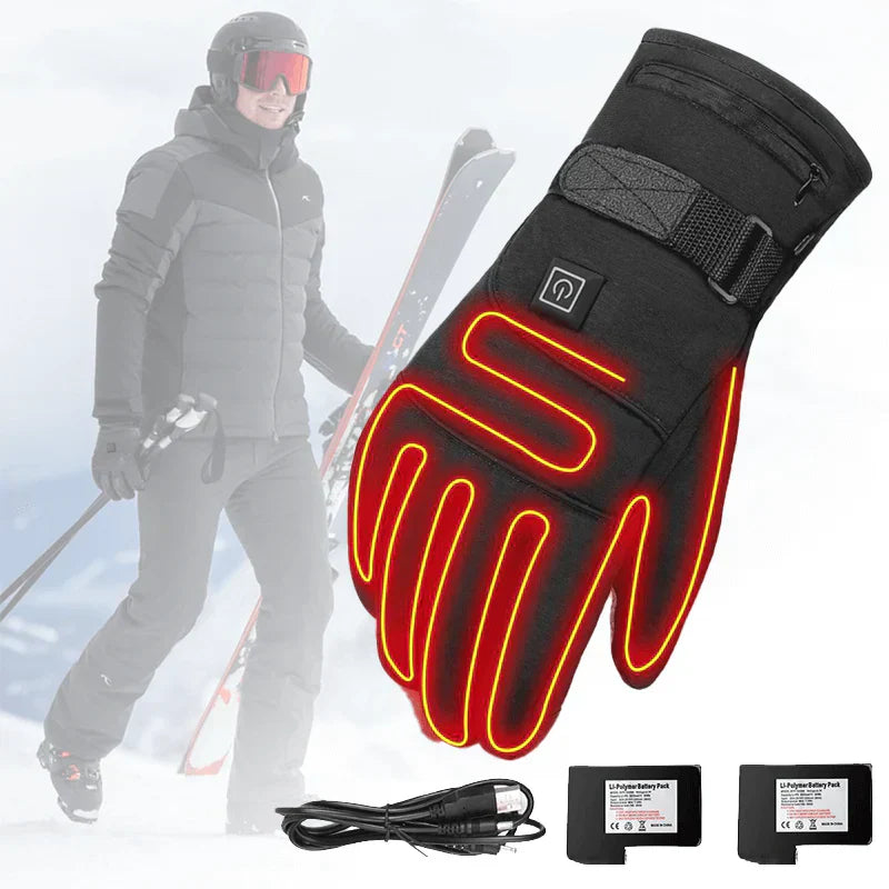 Wiederaufladbare wasserdichte beheizbare Outdoor-Handschuhe
