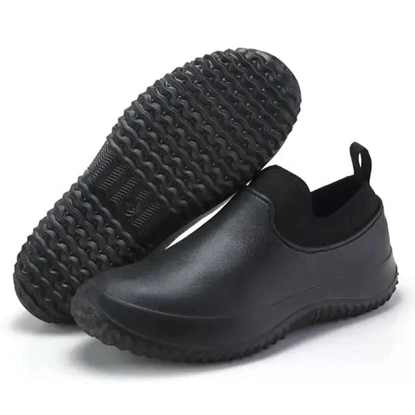 Waterproof Slip on Garden Shoes with Flexible Non-Slip Sole and Molded Rubber Upper - Image 3