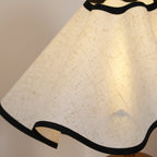 Skulpturale, wellenförmige Tischlampe für Innenräume