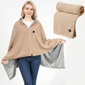 Wearable Heated Blanket with USB Power 8 Heating Zones and Zipper Closure - Image 1