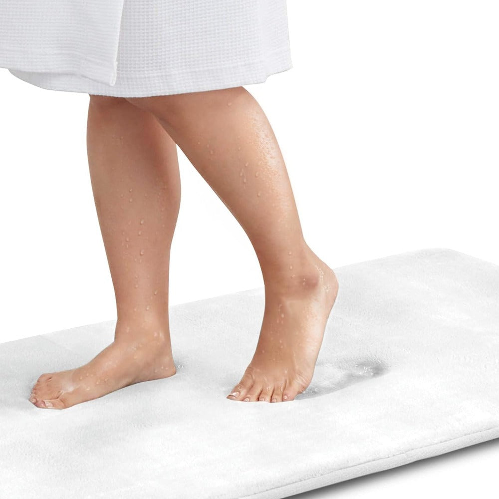 Advanced quick-drying memory foam non-slip bathroom rug