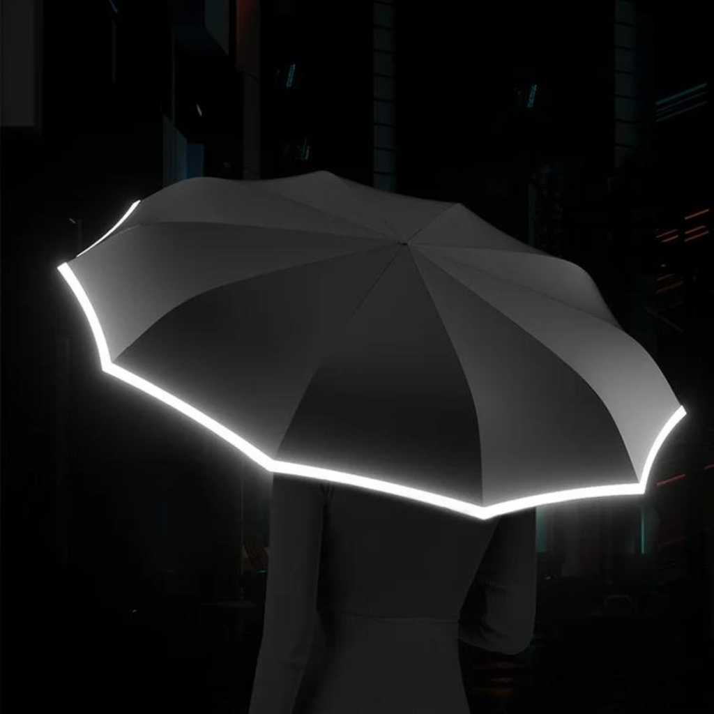 Windproof Travel Umbrella with Carabiner Handle Compact Collapsible Design and Wind-Resistant Ribs - Image 8