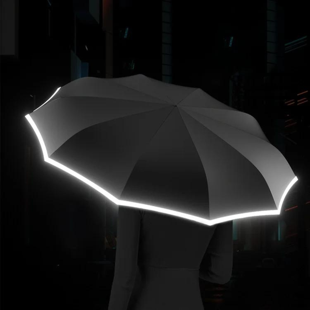 Windproof Travel Umbrella with Carabiner Handle Compact Collapsible Design and Wind-Resistant Ribs - Image 8