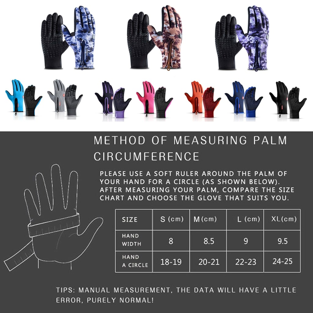 Beheizbare Winter-Touch-Handschuhe für Outdoor-Radfahren