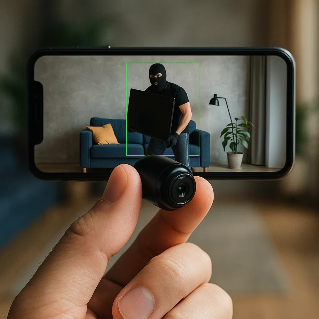Wireless Mini Security Camera with 1080p Night Vision and Remote WIFI Viewing - Image 1