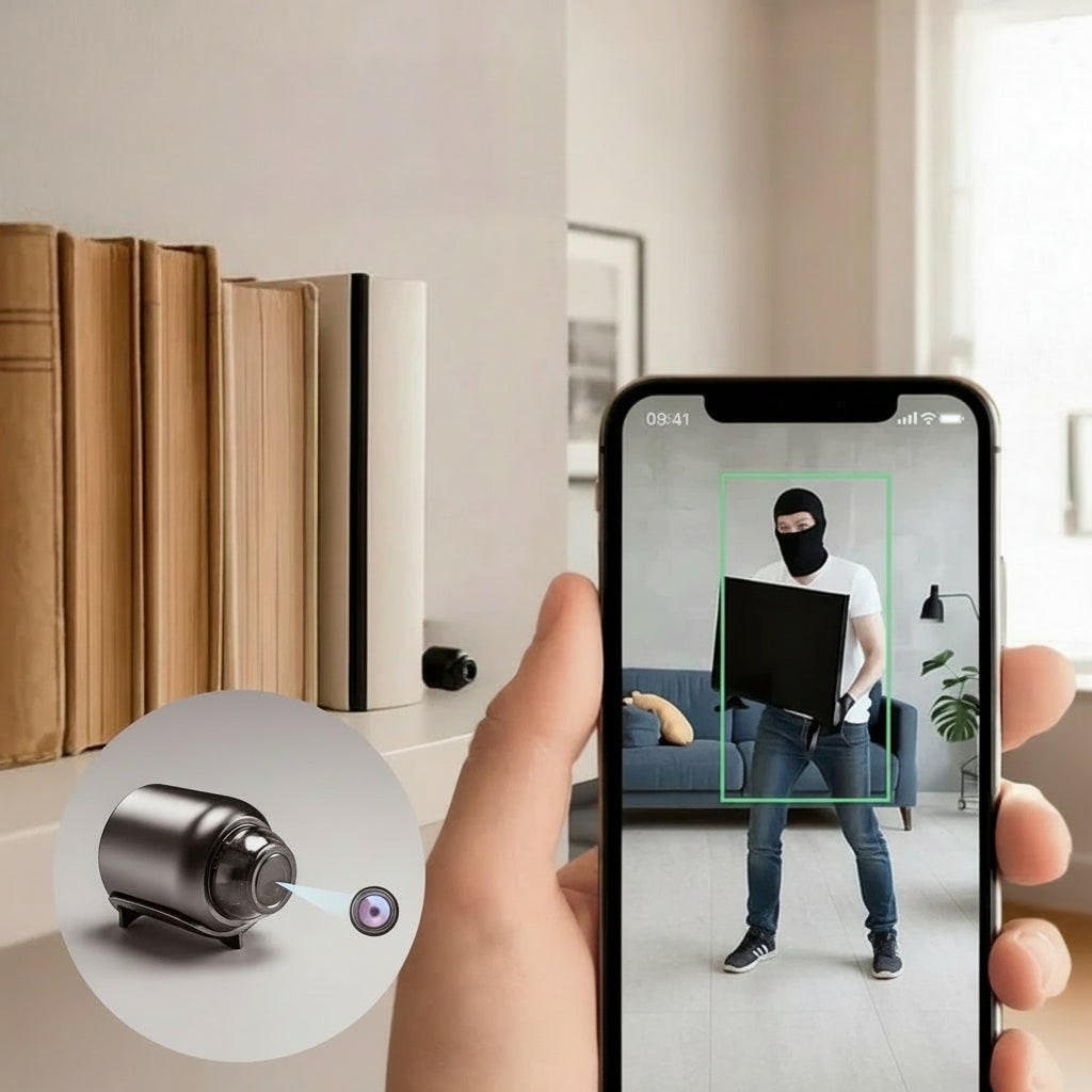 Wireless Mini Security Camera with 1080p Night Vision and Remote WIFI Viewing - Image 3